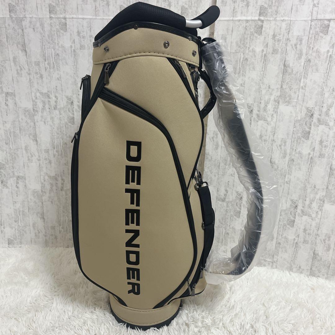 未使用保管品 ランドローバー DEFENDERキャディバッグ（ベージュ)
