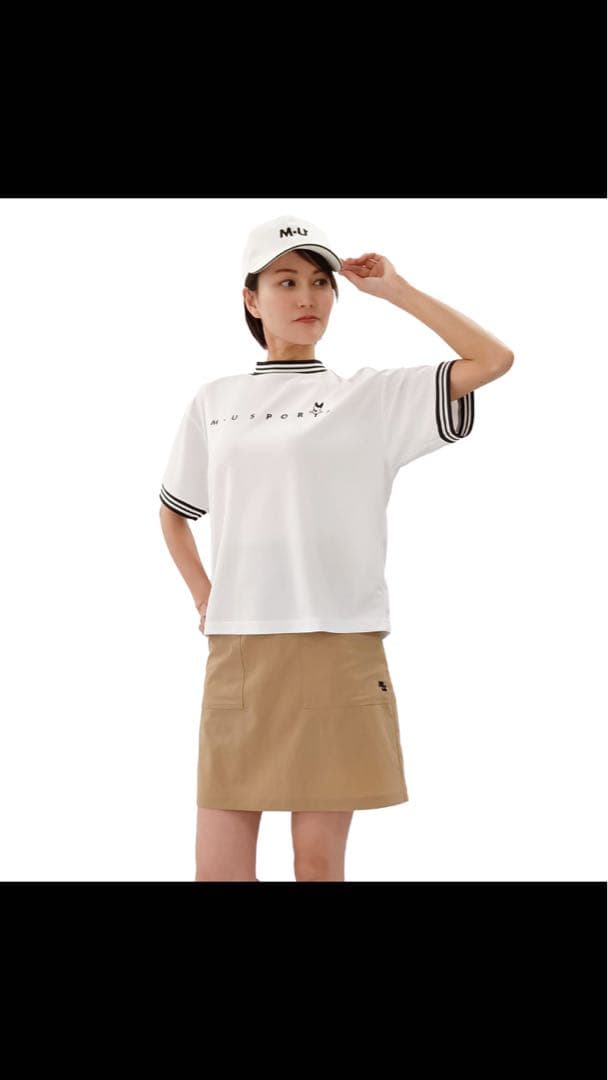 未使用 M・U SPORTS MUスポーツ ゴルフスカート 白 40上品デザイン