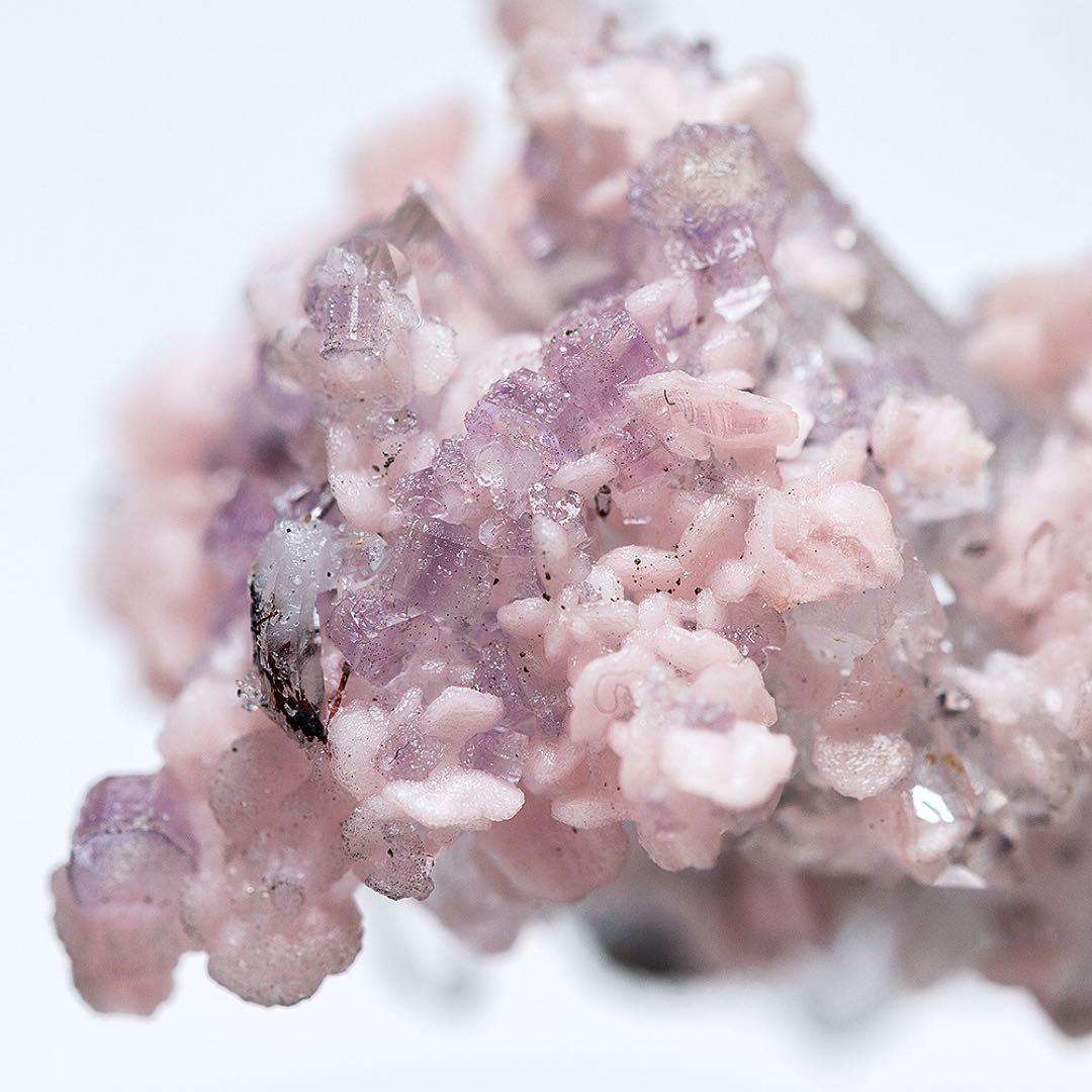 中国 ロードクロサイト フローライト 蛍石 天然石 原石 鉱物標本 鉱石 731