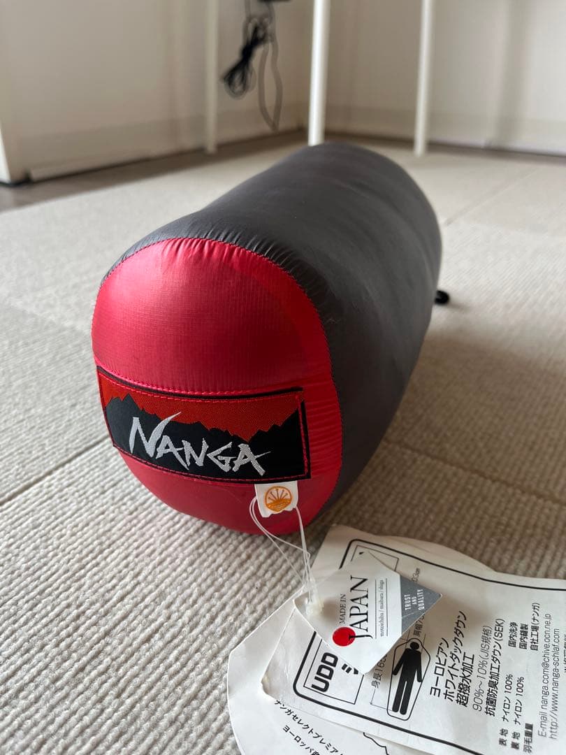 ナンガ シュラフNANGA UDD BAG 180DX ショート 寝袋　美品