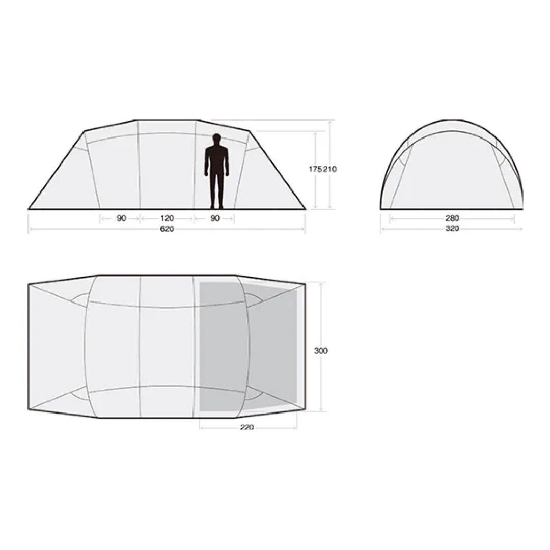 【美品】サバティカル アルニカ 2ルームテント インナーテント・グランドシート付