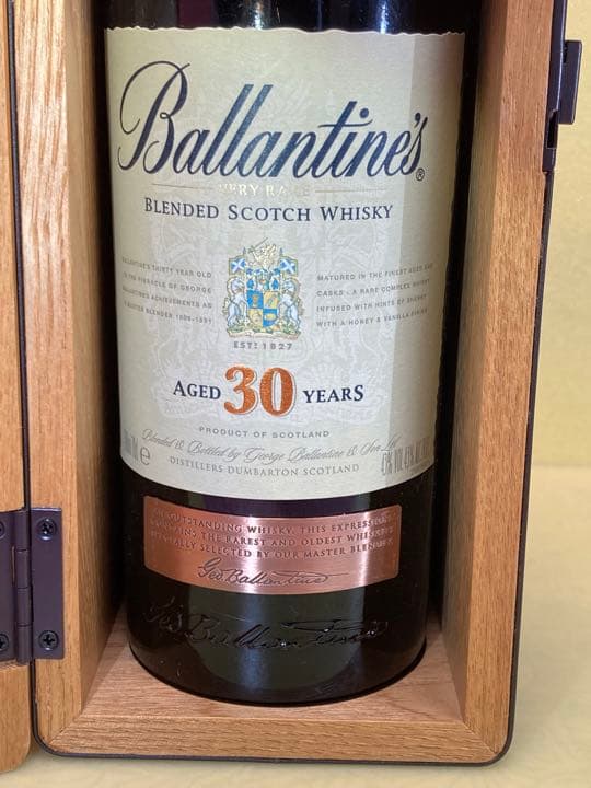 バランタイン３０年木箱入り◎バランタイン１７年◎２本セット◎未開栓◎美品飲み比べ