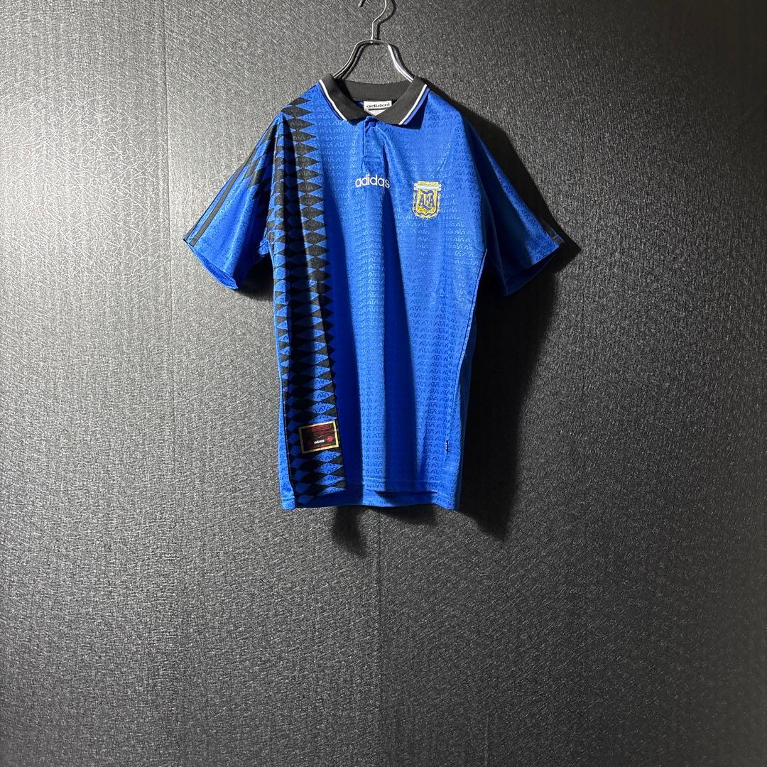 【★アルゼンチン代表】 adidas 古着 サッカー 94年 ユニフォーム XL