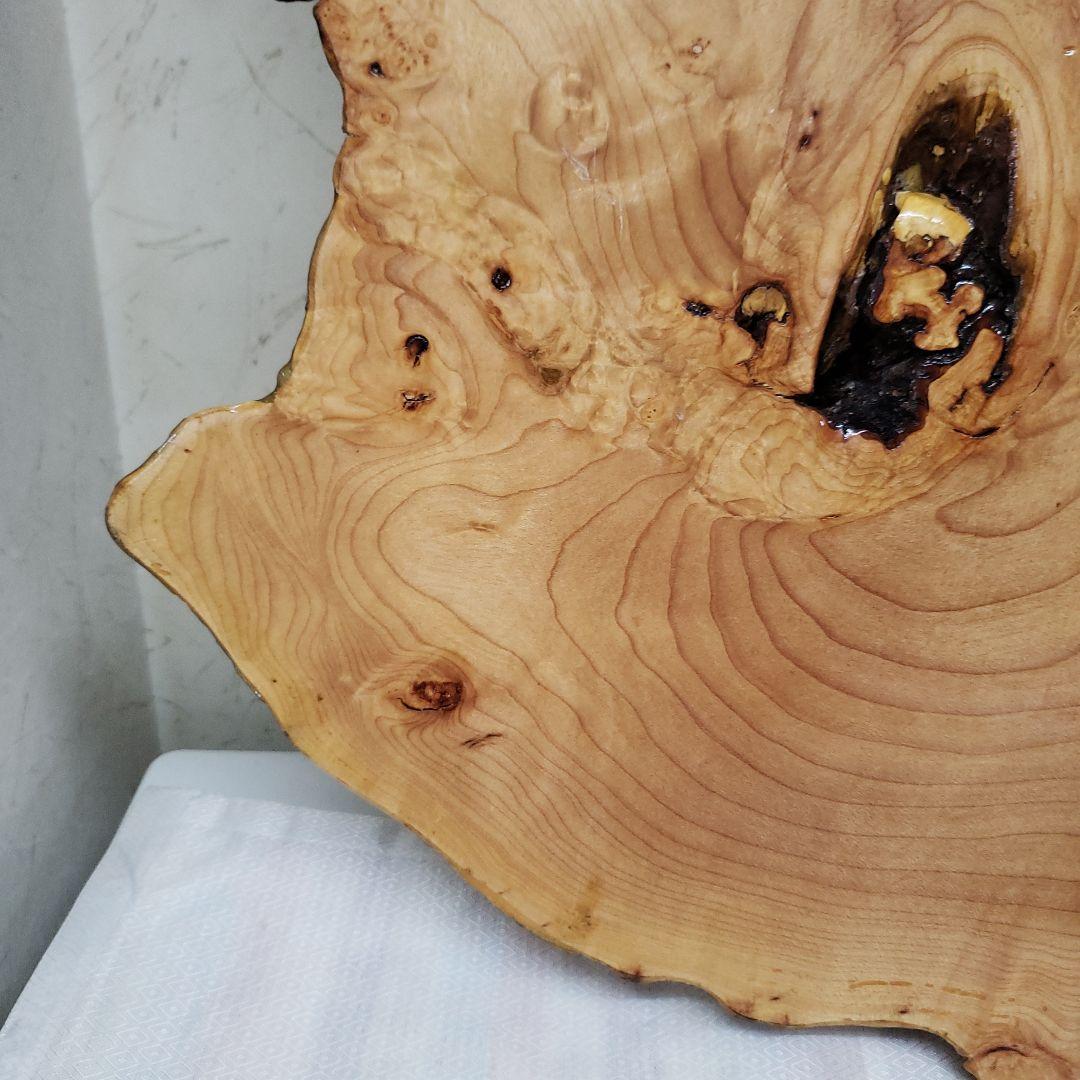 蔵出し特価　花梨こぶ玉杢敷台 約68×45×5cm　無垢材