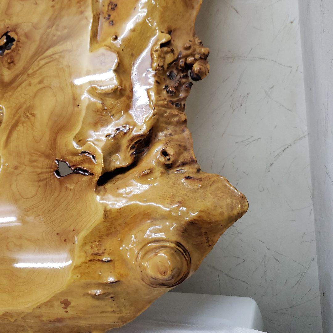 蔵出し特価　花梨こぶ玉杢敷台 約68×45×5cm　無垢材