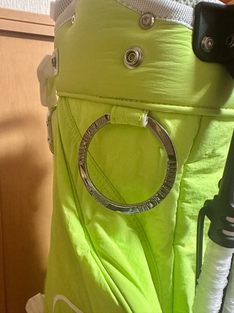 WAACゴルフバッグ ライムグリーン