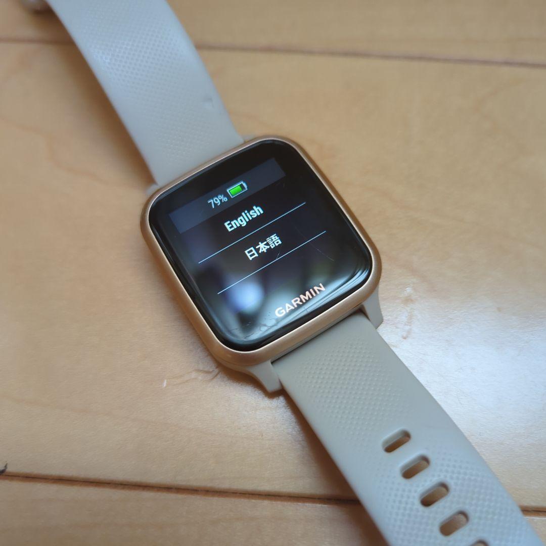 GARMIN VENU SQ musicスマートウォッチ ホワイト