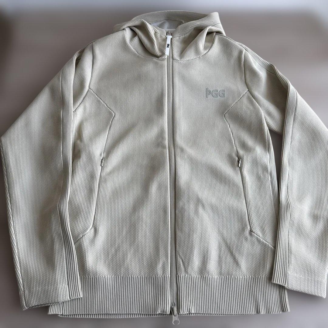 パーリーゲイツBy PGG ベージュ フルジップフードジャケット