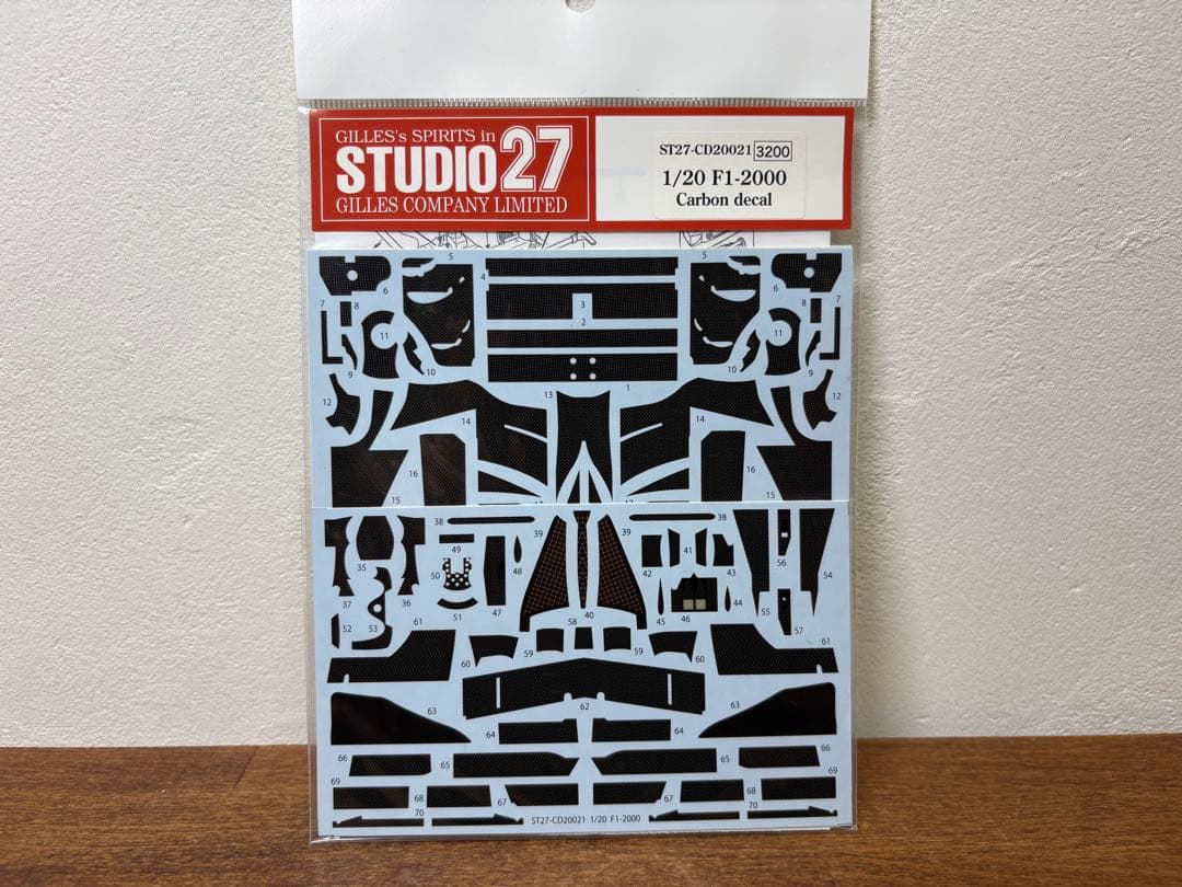 タミヤ 1/20 フェラーリ F1-2000 社外 スポンサー、カーボンデカール