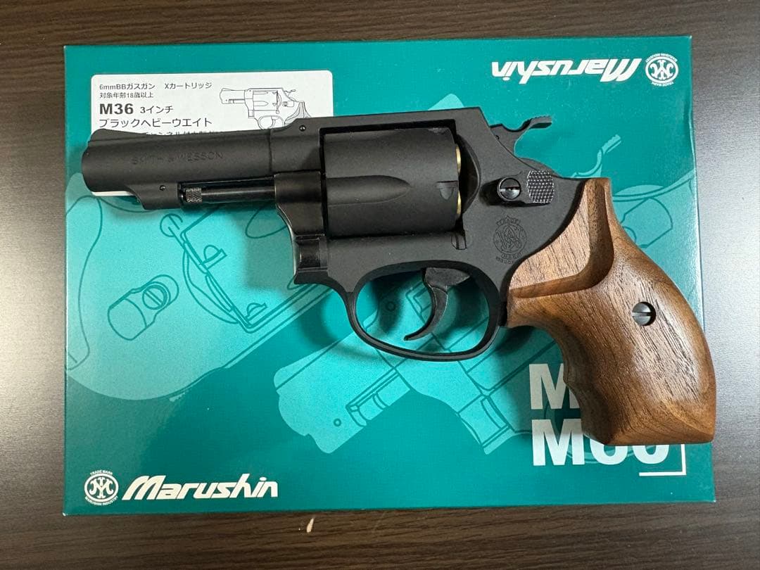 Marushin M36 3インチブラックヘビーウエイト　ウッドグリップ