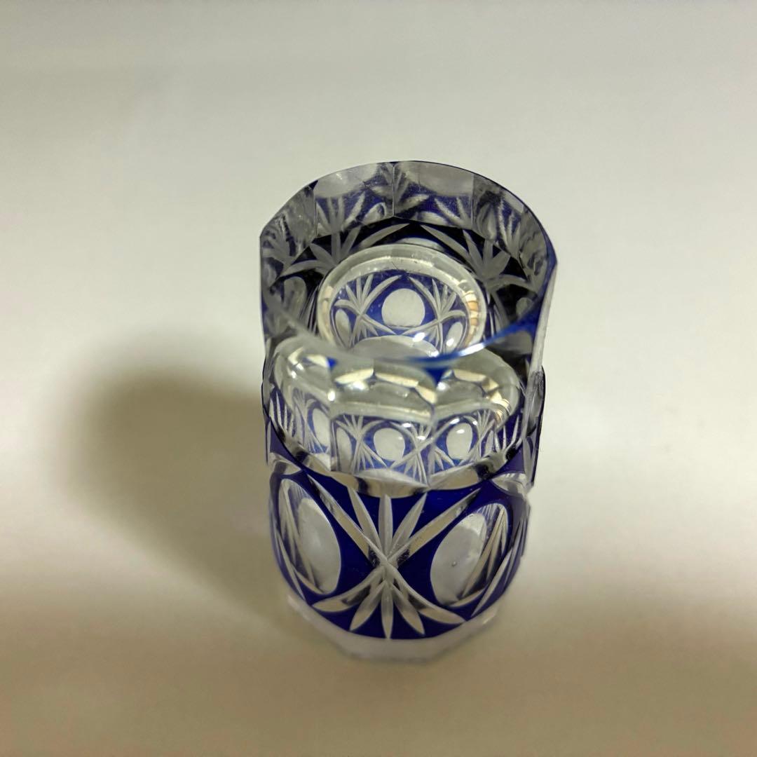 昭和初期　切子のショットグラス　　　和ガラス