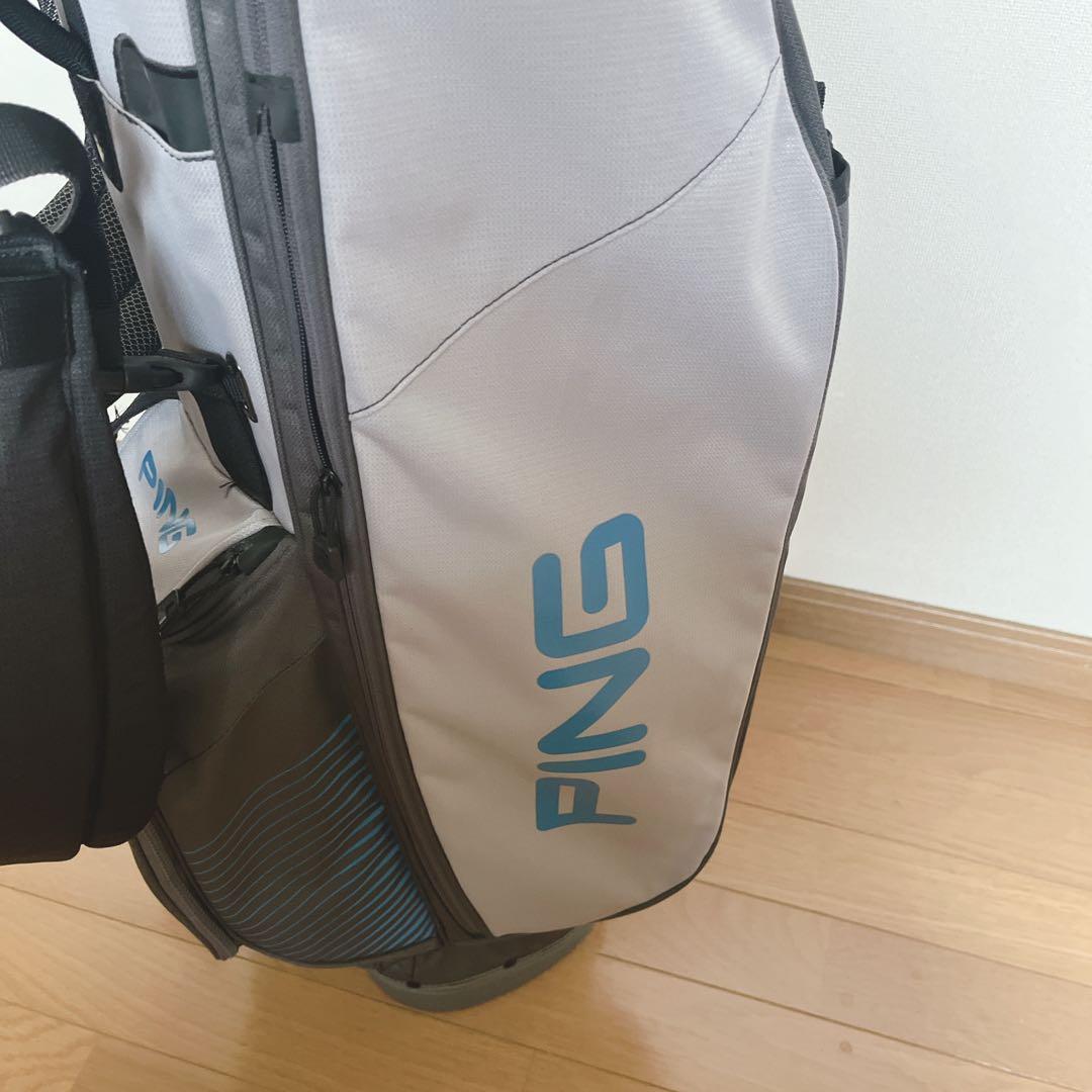 K150 PING 4シリーズ グレー スタンド式キャディバッグ