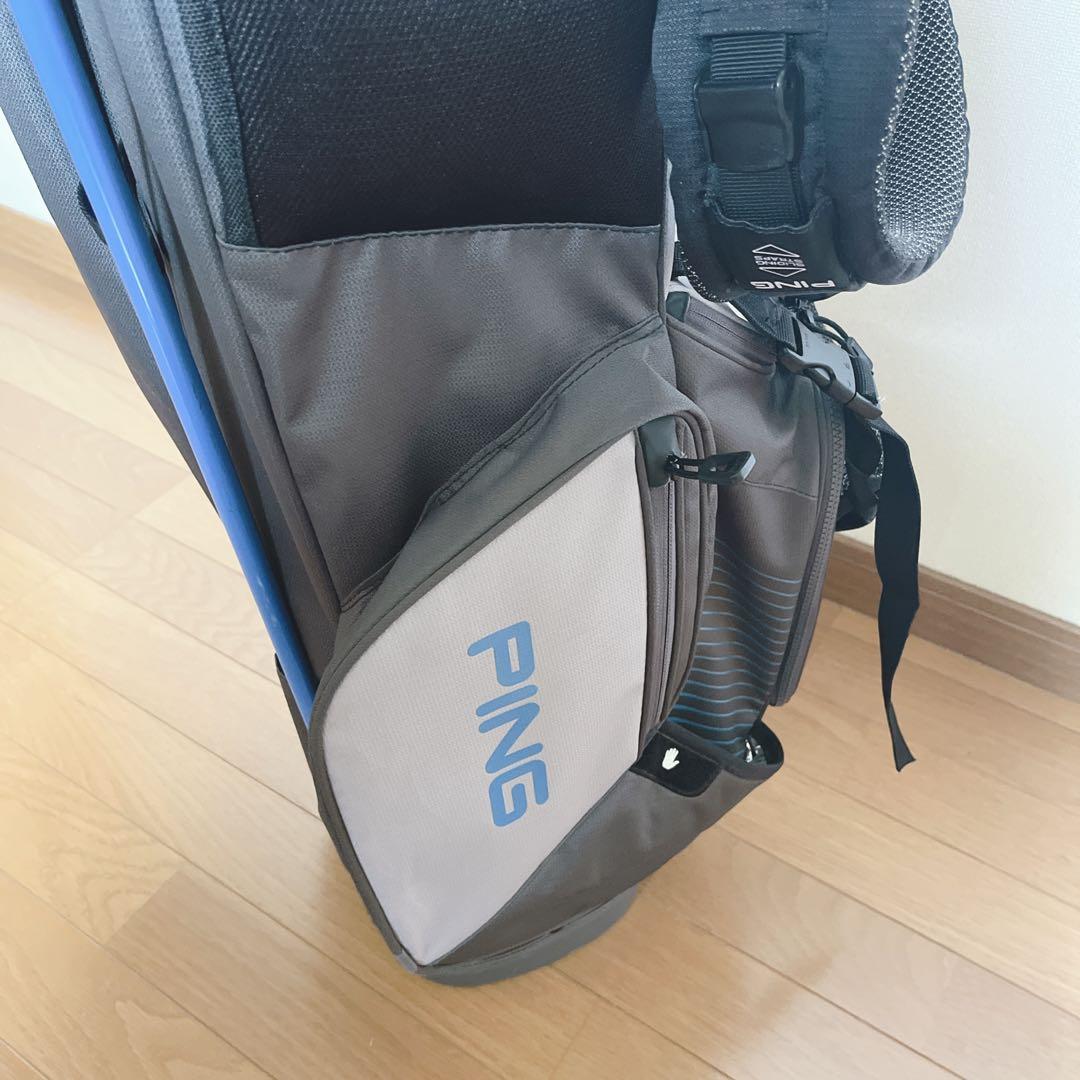 K150 PING 4シリーズ グレー スタンド式キャディバッグ