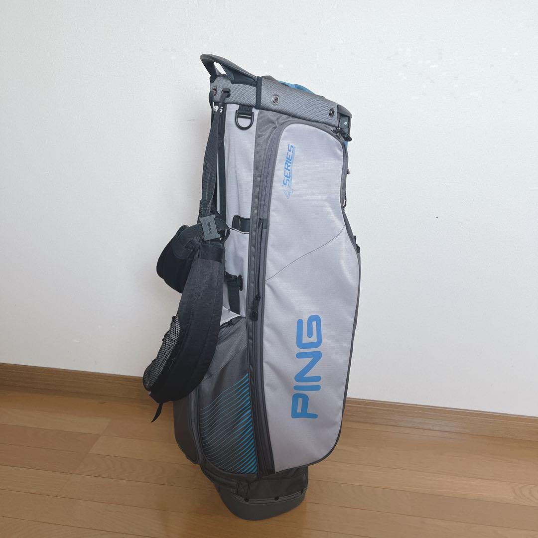 K150 PING 4シリーズ グレー スタンド式キャディバッグ