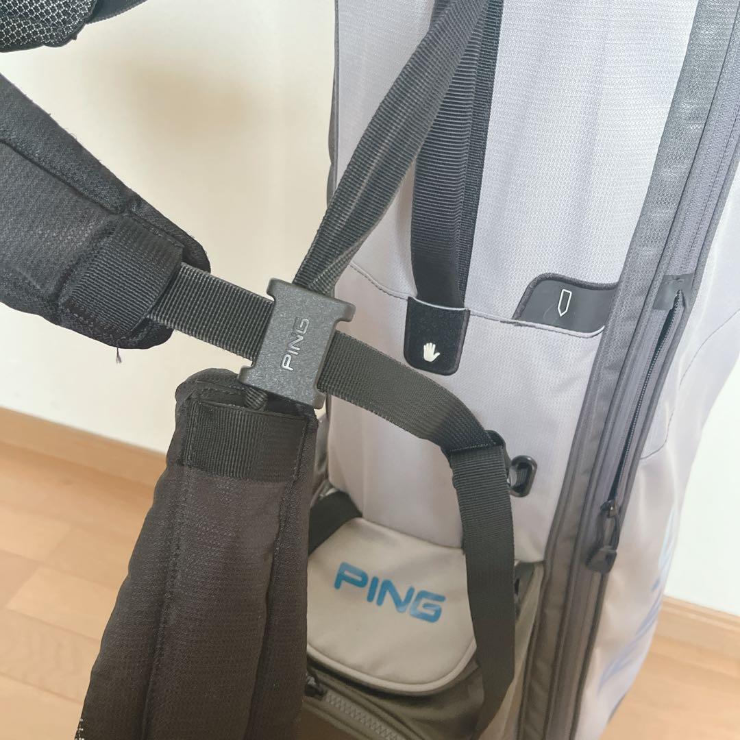 K150 PING 4シリーズ グレー スタンド式キャディバッグ
