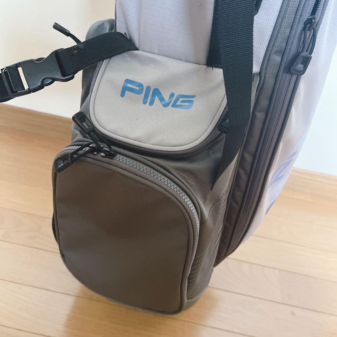 K150 PING 4シリーズ グレー スタンド式キャディバッグ
