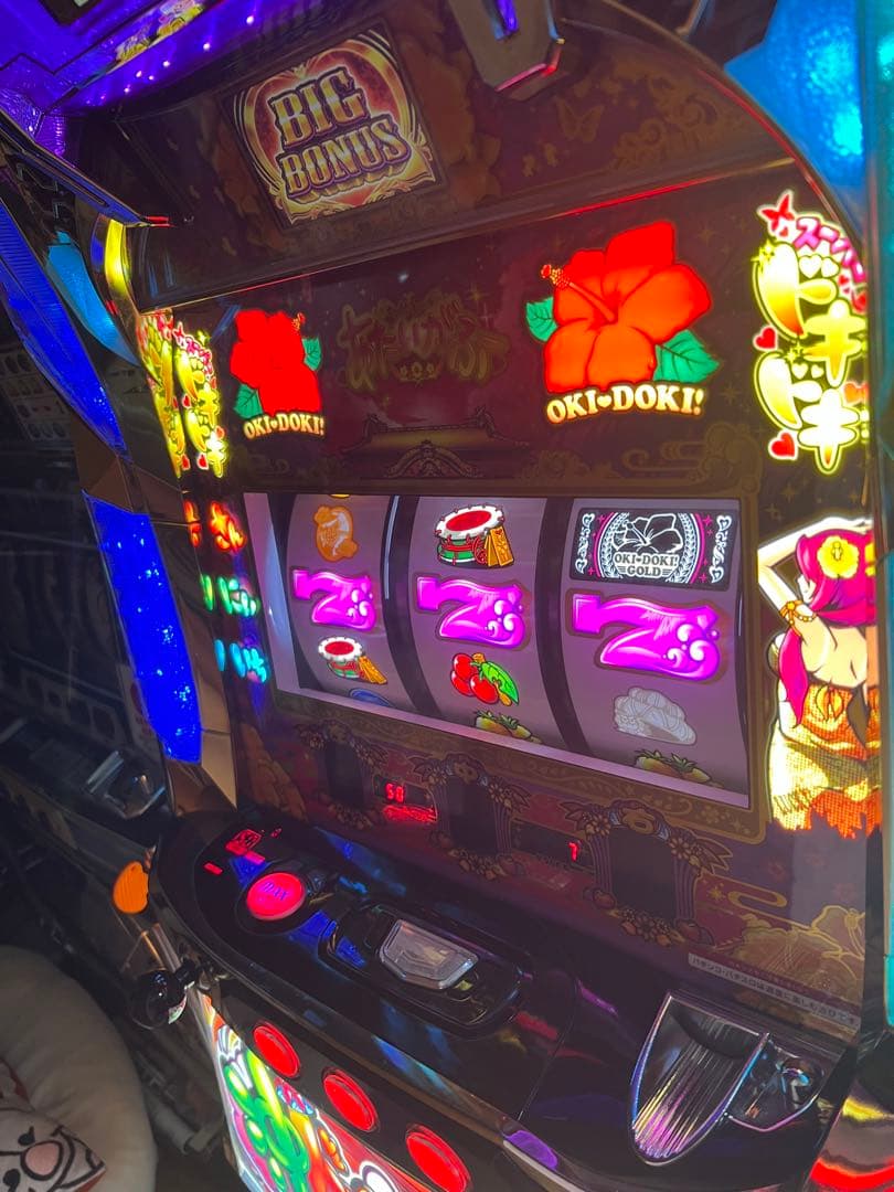 6.5号機沖ドキゴールド実機　不要機付き。