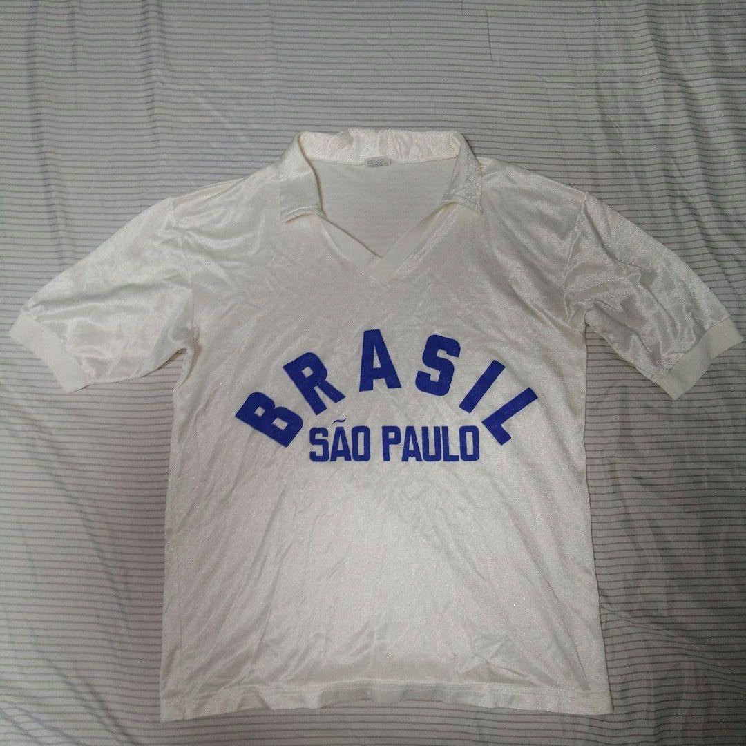 1986年来日 ブラジルサンパウロ州選抜チームのシャツ＆パンツ　ホワイト