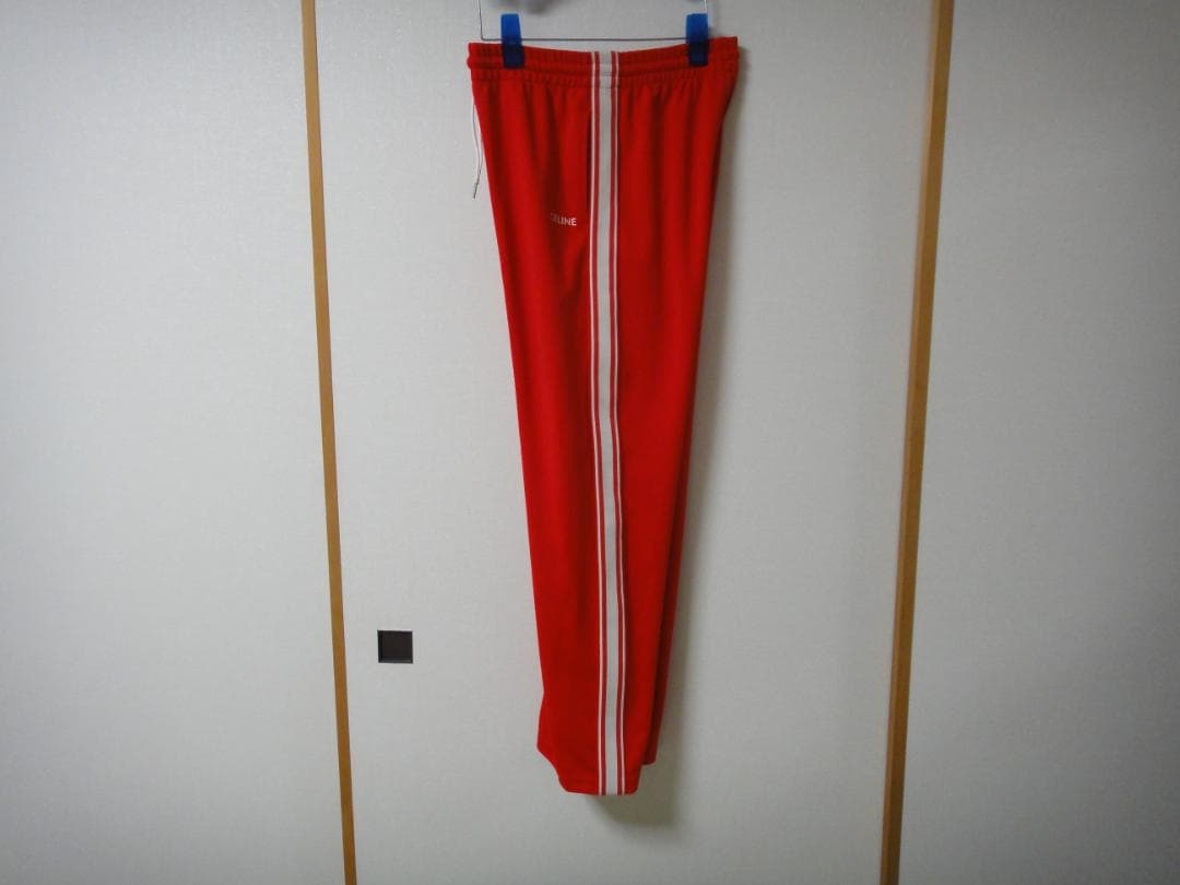 新品 CELINE セリーヌ レッド ジャージ ジョガー スウェットパンツ