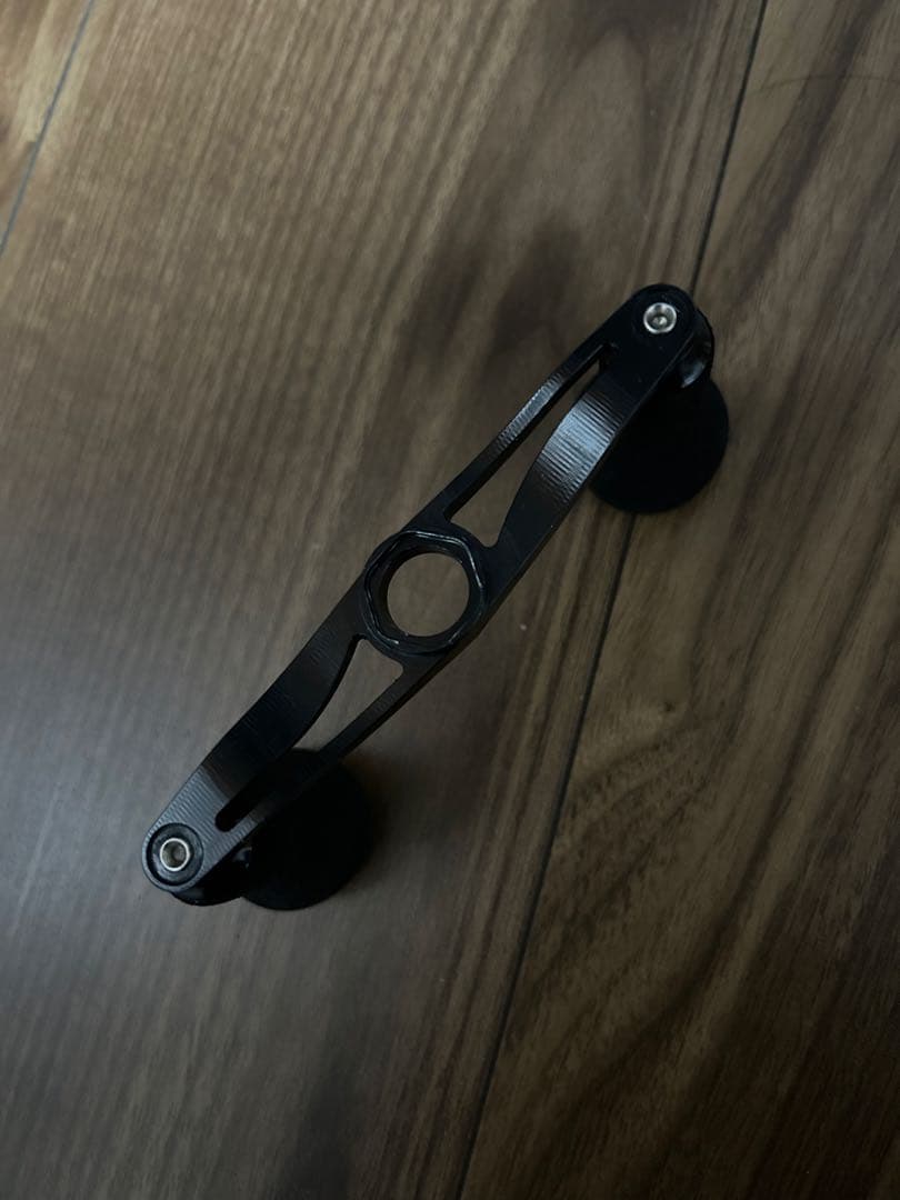 バリアルハンドル95 ブラック シマノ左巻きナット＆EVAノブスリム付き