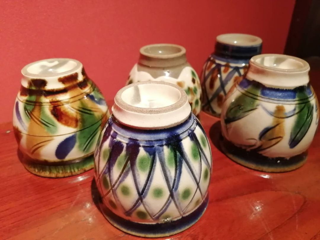 【くう】沖縄の民藝陶器　湯呑み5種5客