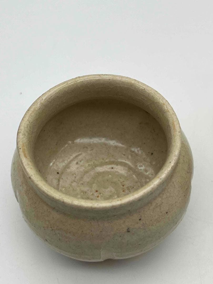 宋時代　白磁 青白磁瓜棱壺二個　茶入れ　煎茶道具　唐物(C-59)