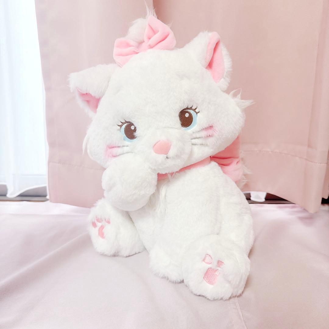 マリー ぬいぐるみ ディズニー おすわり おしゃれキャット ぺったんおすわり