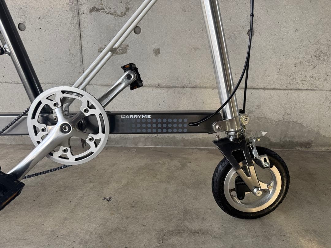 Carry Me キャリーミー 折畳み自転車 グレーメタリック ブルックスサドル