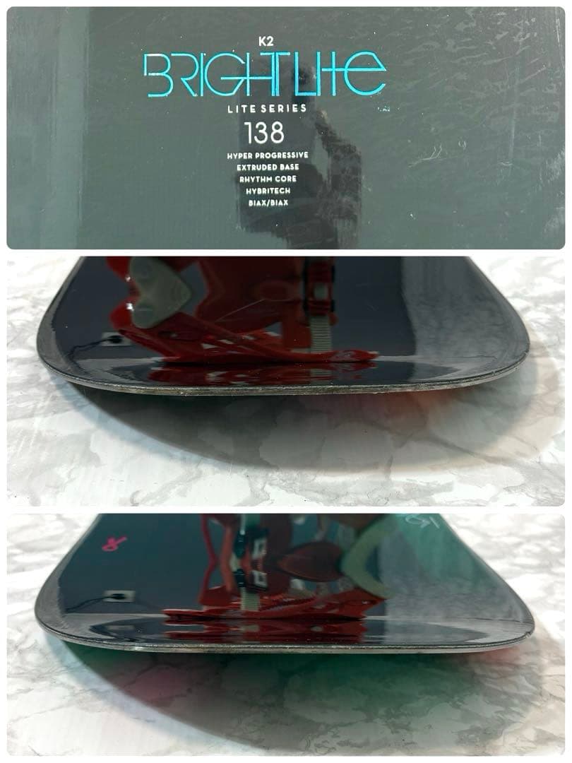 【良品】 K2 BRIGHT LITE 138 レディース スノーボード 2点