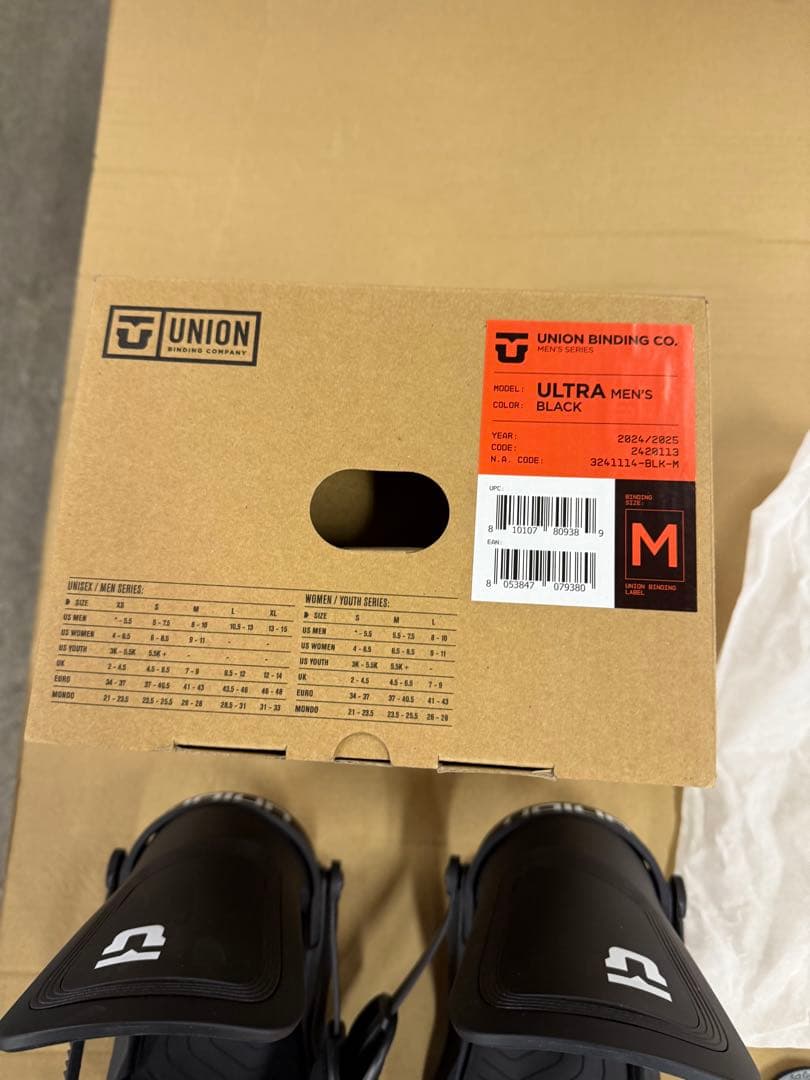 新品未使用 UNION24-25 ユニオンULTRAウルトラBlack 開封済み