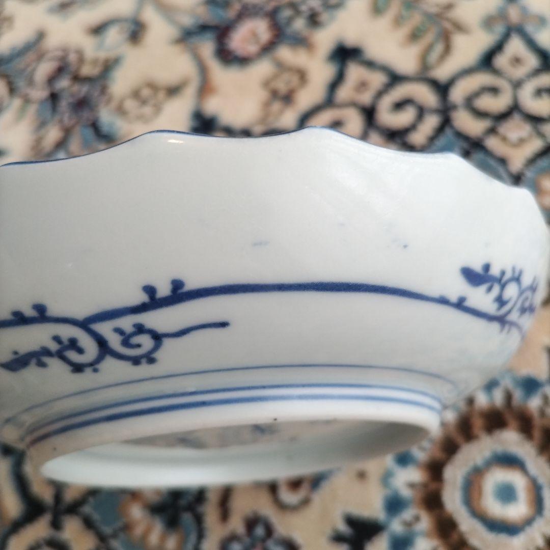 大珍品 なます皿 江戸期 古伊万里 染付 骨董 アンティーク 時代