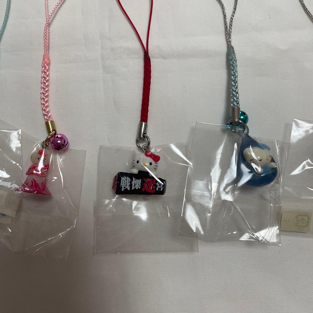 新品◆ハローキティ ご当地キティ 根付けストラップ 山梨県 7個セット◆匿名配送