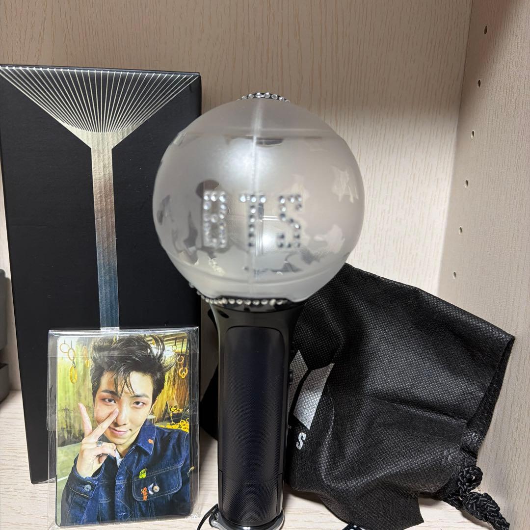 BTS ペンライト クリア フォトカード付き