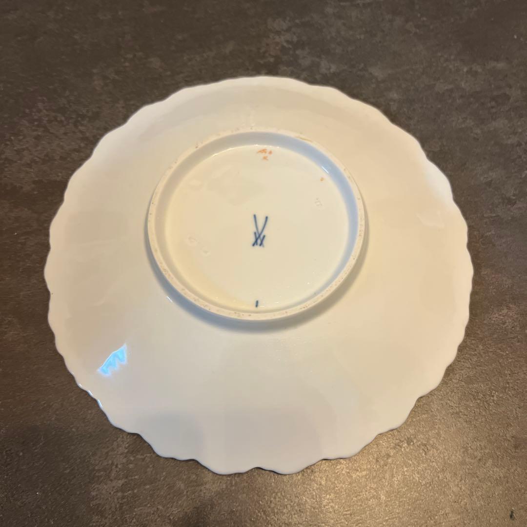 マイセン　フルーツ　フラワー　金彩　プレート