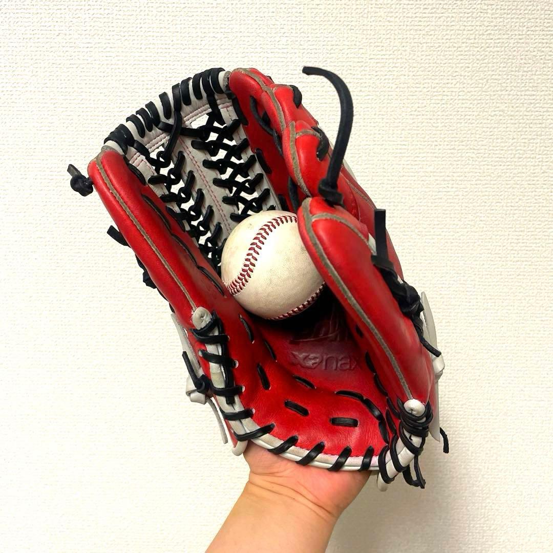 202 ザナックス 型抜群 極美品 即戦力 軟式 内野手用グローブ