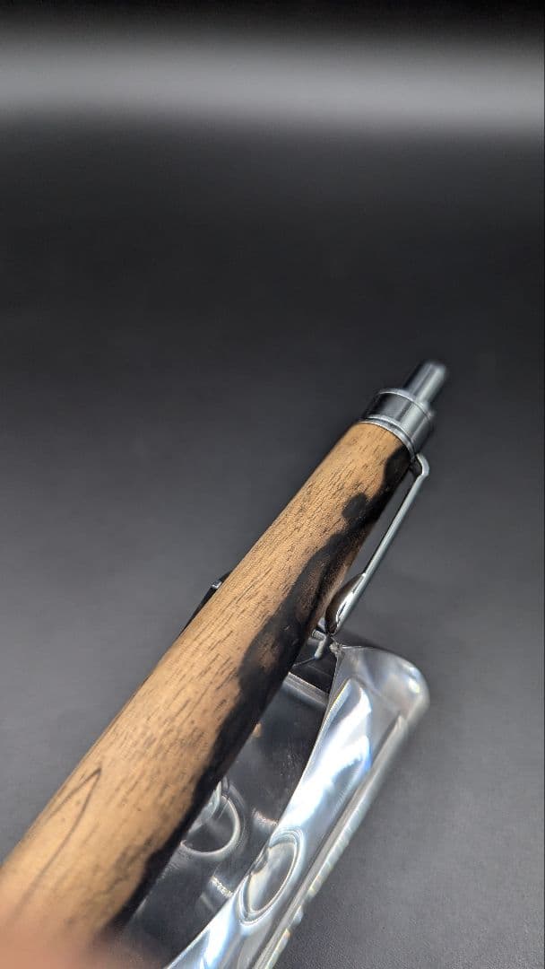 151ペン工房翌檜　黒柿　半孔雀杢　木軸シャーペン　木軸ボールペン　銘木　木材