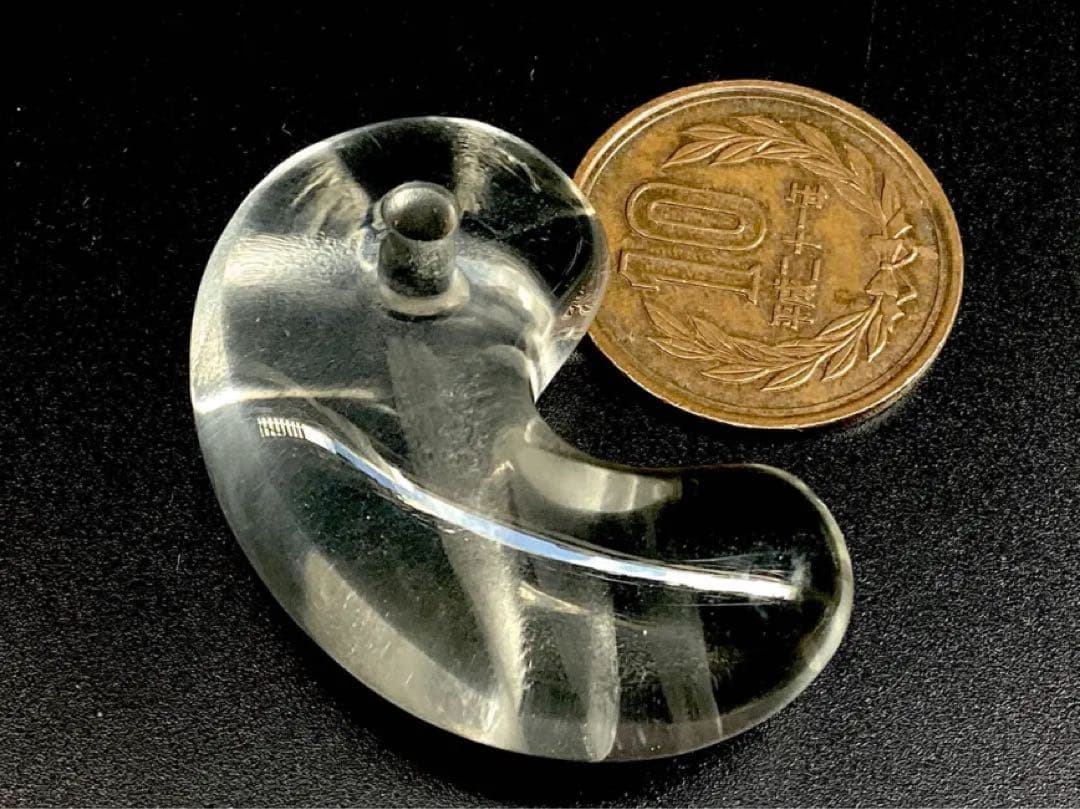 ✳ガネッシュヒマール水晶*勾玉の超最高峰　◆2度と入手は無理でしょう　鑑別書付‼️