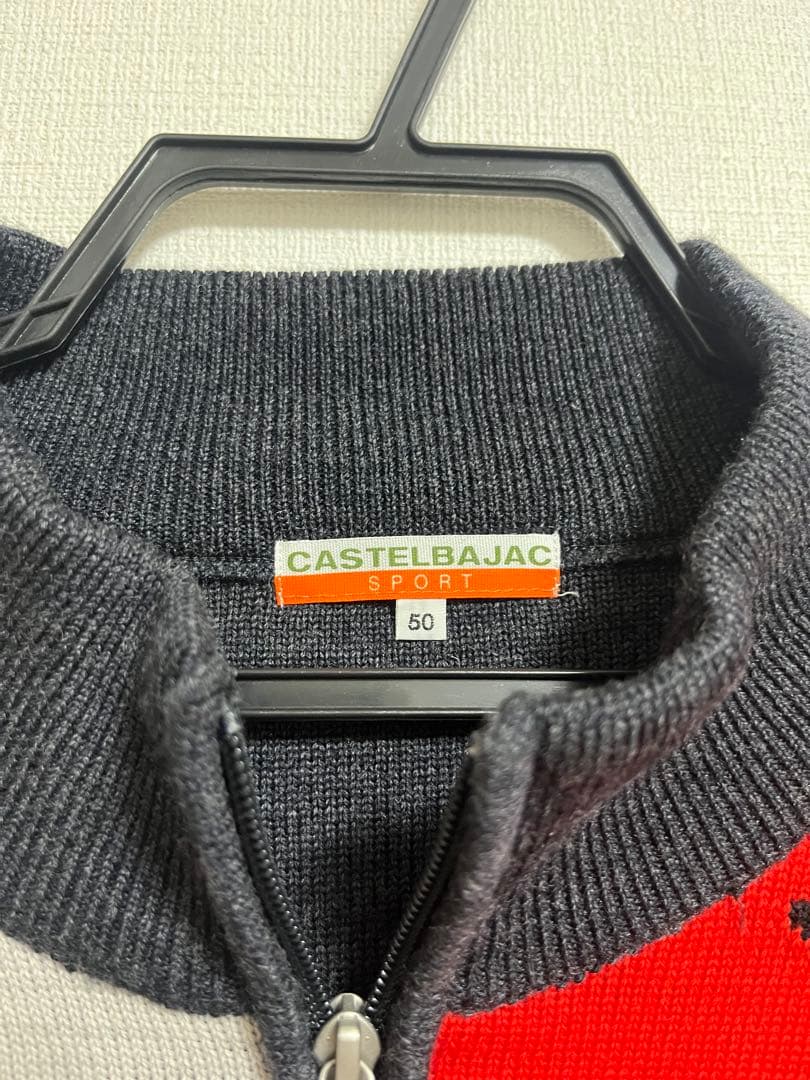 【新品】カステルバジャック/CASTELBAJAC ハーフジップ ニットセーター