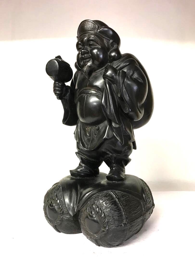 銅器:二俵大黒天置物