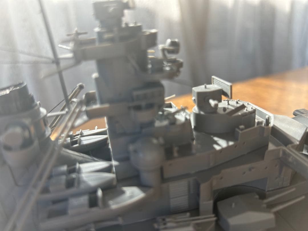 ドイツ高速戦艦ビスマルク.大西洋最大の殺し屋一発で(フッド撃沈)サイズ1/350