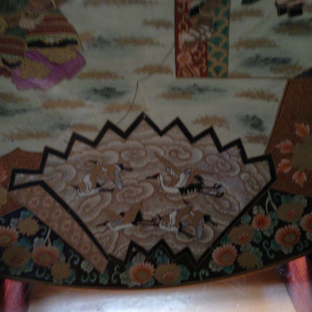 薩摩焼　金襴手　超特大の絵皿（直径100cm）