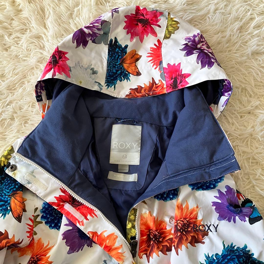 #1i✨ROXY ロキシー✨蜷川実花 花柄スノボウェア ジャケット レディースL