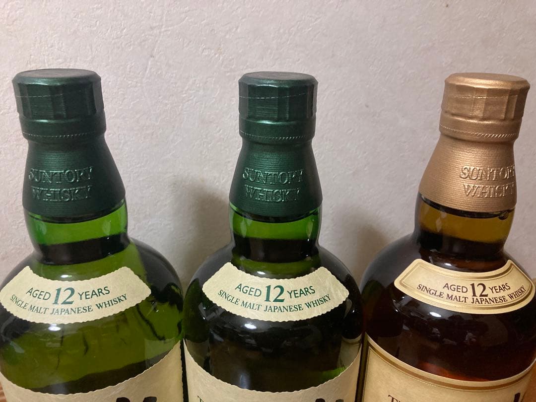 サントリー白州12年2本/山崎12年1本セット