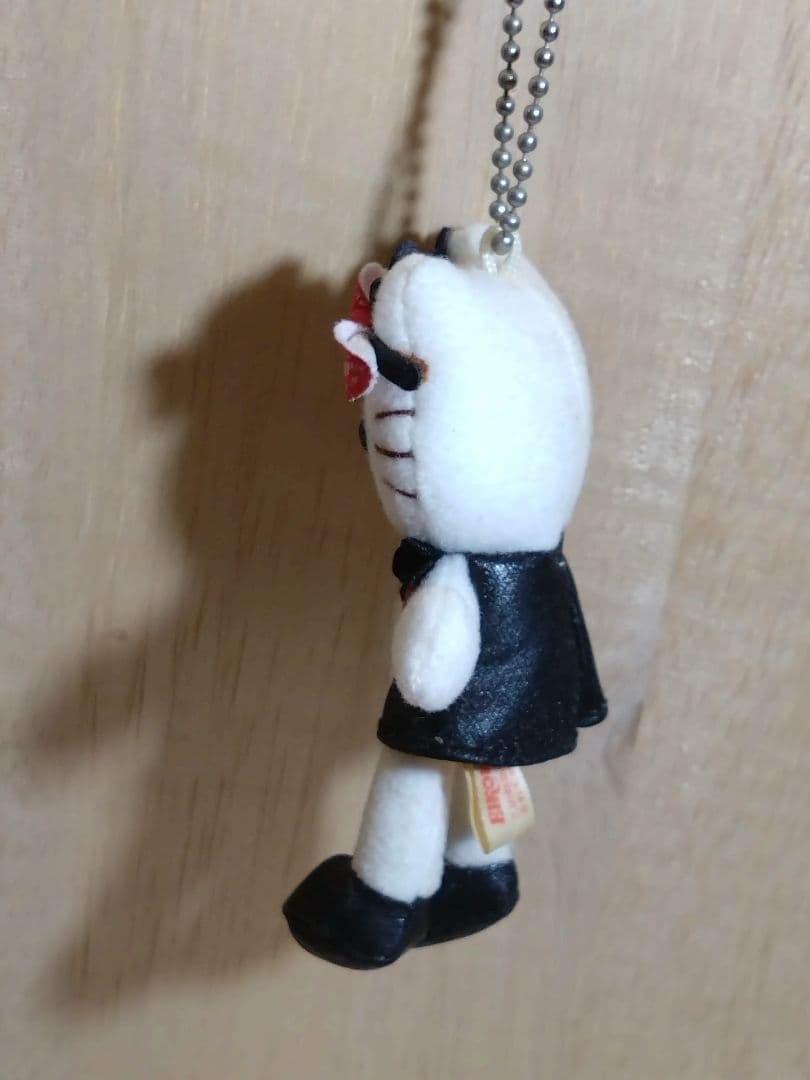 超激レア☆足長キティ　黒&金花サングラスぬいぐるみキーホルダー2点セット　非売品