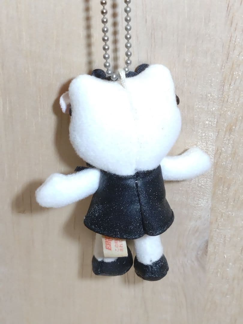 超激レア☆足長キティ　黒&金花サングラスぬいぐるみキーホルダー2点セット　非売品