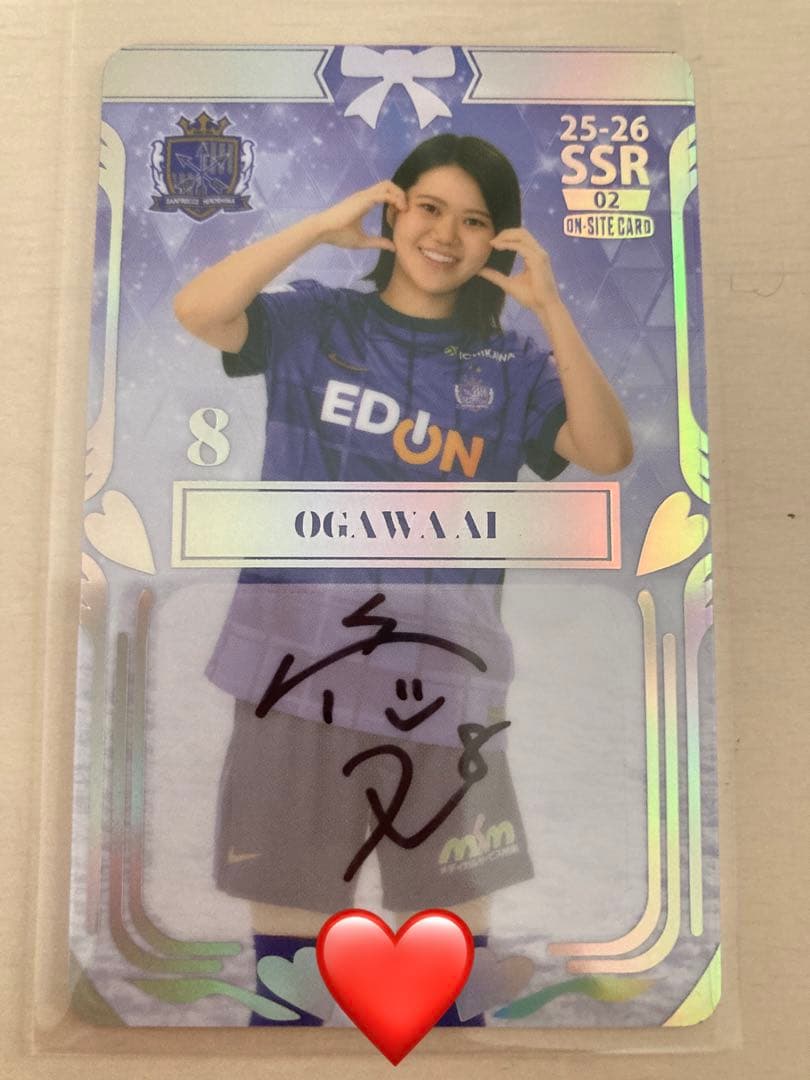 サンフレッチェ広島レジーナ　小川愛　オンサイトカードSSR