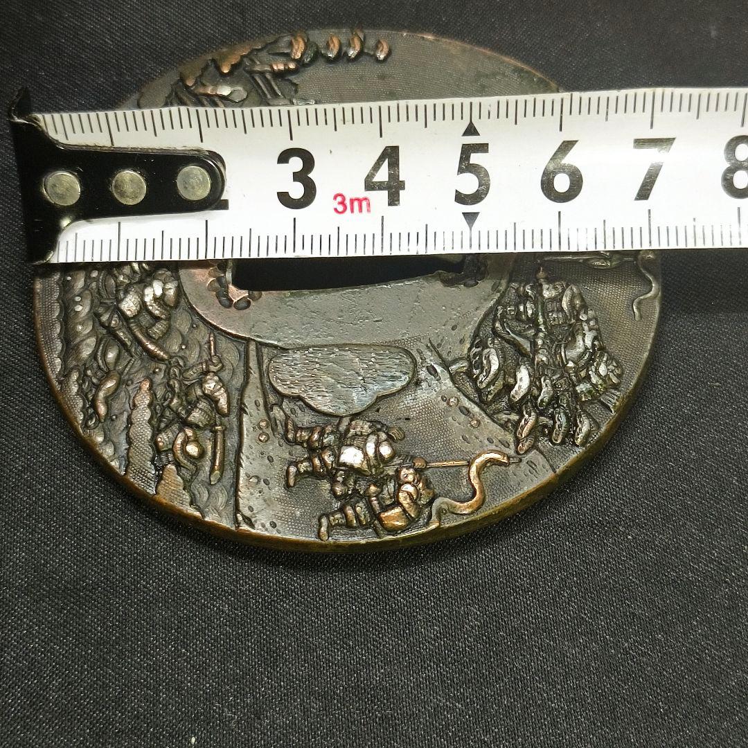 刀剣美術 後藤逹乗 花押 源平合戦図 後藤家名品 銅地 江戸骨董 蒐集家放出美品