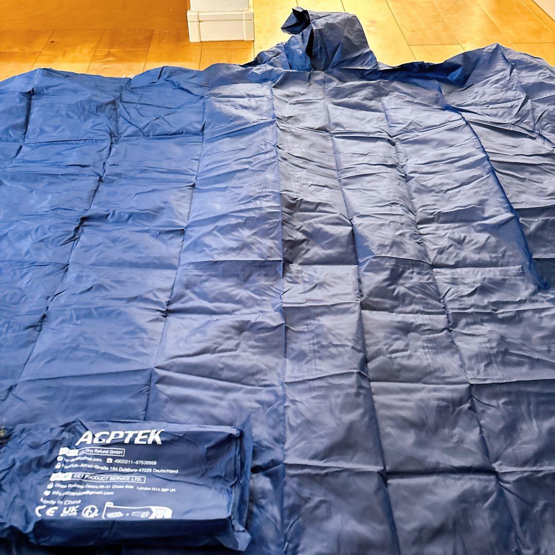 ☆男女兼用 自転車 バイク ポンチョ レインコート 110cm×120cm