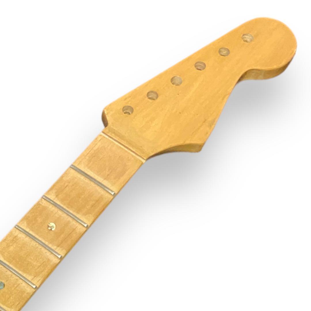ストラトキャスター ネック 黒蝶貝インレイ fenderタイプ
