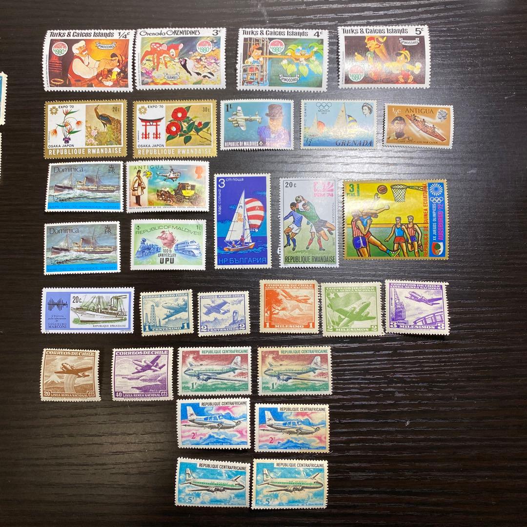 海外切手 記念切手 入手困難 絶版 未使用 71枚 コレクション 激レア❗️